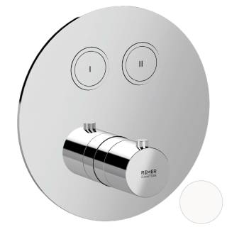 Смеситель термостатический для душа Remer X Style X99D2KBBO, белый матовый