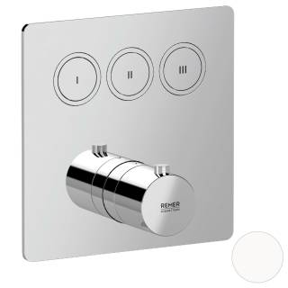 Смеситель термостатический для душа Remer X Style X99QD3KBBO, белый матовый