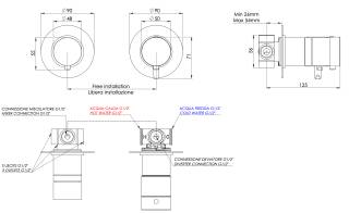 Смеситель термостатический для душа Remer X Style XT96D3CFP, черный брашированный хром