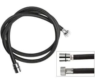 Шланг для душа ПВХ 120 см Remer 332CNNY120, черный