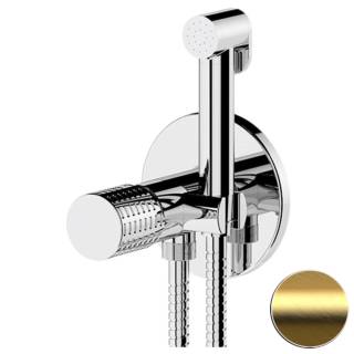 Гигиенический душ со смесителем Remer Celebrity CEC65WBG, золото брашированное