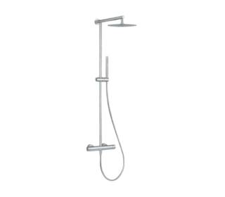 Душевая система термостатическая Remer X Style INOX SSXT37UFM25, нержавеющая сталь