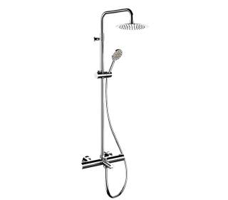 Душевая система термостатическая с изливом Remer EQ34A8MPUFM25G