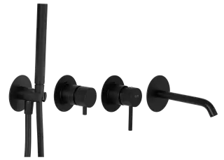 Смеситель для ванны Remer X Style X96S03ROXXNO, черный матовый
