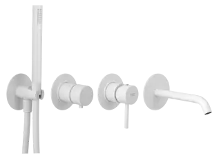 Смеситель для ванны Remer X Style X96S03ROXXBO, белый матовый