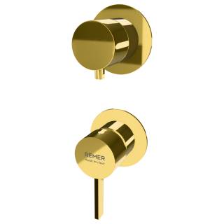 Смеситель для душа Remer Metrica MC92PWBDO, золото глянцевое