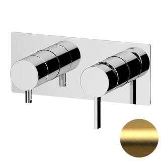 Смеситель для душа Remer Metrica MC93ZBG, золото брашированное