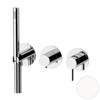 Смеситель для душа Remer Metrica MC97D2PBO, белый матовый