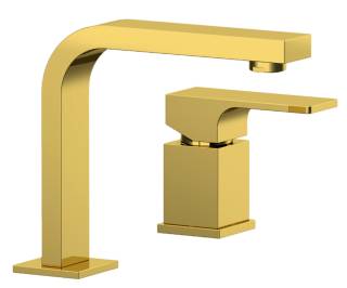 Смеситель для раковины Remer Absolute AU57DO, золото глянцевое