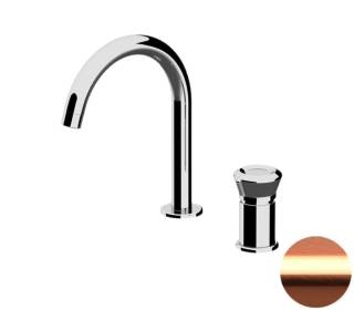 Смеситель для раковины Remer Element ET57RP, медь брашированная