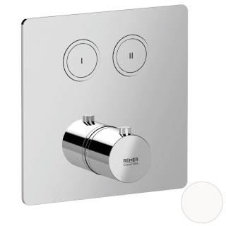 Смеситель термостатический для душа Remer X Style X99QD2KBBO, белый матовый
