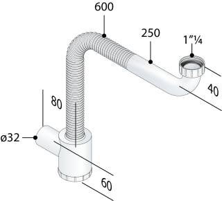 Cифон мебельный 1