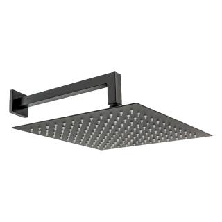 Верхний душ 30х30 см с кронштейном 30 см Mariani B1415Q0500, черный матовый