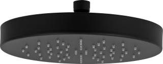 Верхний душ с шарнирным соединением 22 см Daniel A578H3CM2215, черный матовый