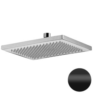 Верхний душ с шарнирным соединением 24x14 см Daniel A59215, чёрный матовый