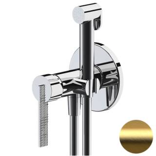 Гигиенический душ со смесителем Daniel Club ANC645BP4DCDP, золото брашированное