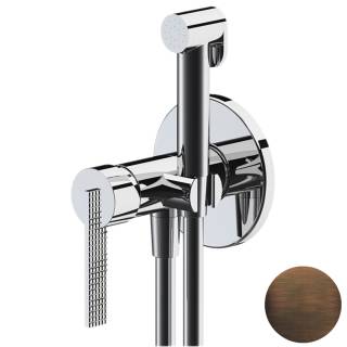 Гигиенический душ со смесителем Daniel Club ANC645BP4DCOIL, бронза масляная