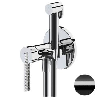 Гигиенический душ со смесителем Daniel Club ANC645BP4DCFZ, черный брашированный хром