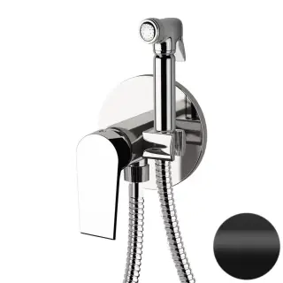 Гигиенический душ со смесителем Mariani Artic В14185AT, черный матовый