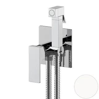 Гигиенический душ со смесителем Mariani Rebel B37185RE, белый матовый