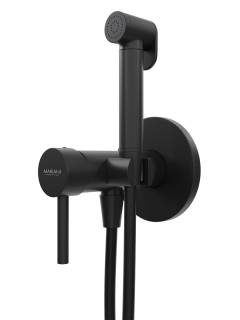 Гигиенический душ со смесителем Mariani Next B14185NXW, черный матовый