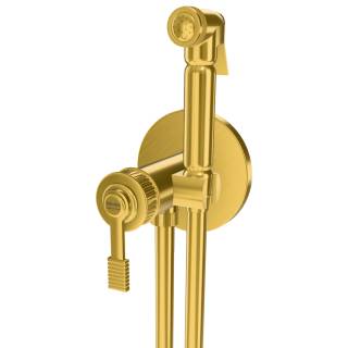 Гигиенический душ со смесителем Remer Atelier AL65ZBG, золото брашированное
