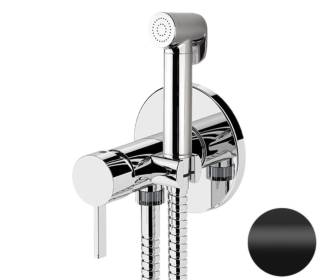 Гигиенический душ со смесителем Remer Metrica MC65WNO, черный матовый
