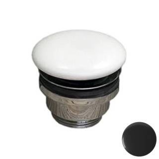 Донный клапан универсальный 1”1/4 с керамической крышкой GSG Ceramic Design PILTONUNIAR002, черный глянцевый