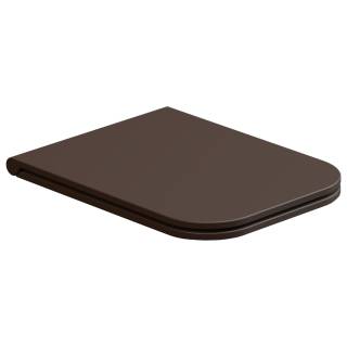 Крышка с сиденьем для подвесного унитаза с микролифтом GSG Ceramic Design Brio BRCOPRSLTICR035, Cacao Matt