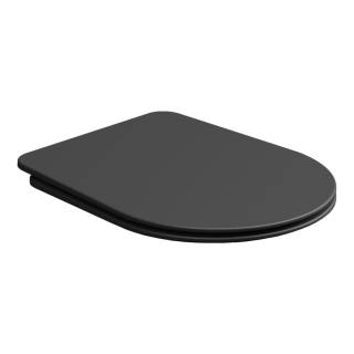 Крышка с сиденьем для подвесного унитаза с микролифтом GSG Ceramic Design Hit! HICOPRSLTICR003, черный матовый