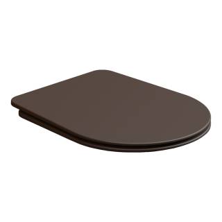 Крышка с сиденьем для подвесного унитаза с микролифтом GSG Ceramic Design Hit! HICOPRSLTICR035, Cacao Matt