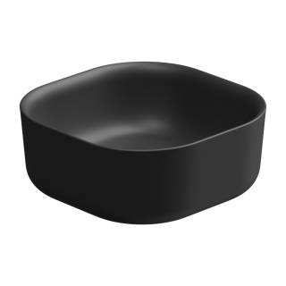 Раковина накладная 42 см GSG Ceramic Design Hit! HILAVQU42003, черный матовый