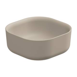 Раковина накладная 42 см GSG Ceramic Design Hit! HILAVQU42034, Sabbia Matt