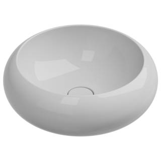 Раковина накладная 42 см GSG Ceramic Design Petra PELAV42000, белый глянцевый