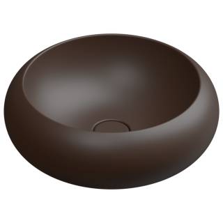 Раковина накладная 42 см GSG Ceramic Design Petra PELAV42035, Cacao Matt