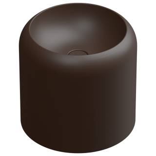 Раковина накладная 42 см GSG Ceramic Design Petra PELAVSECOLFS035, Cacao Matt