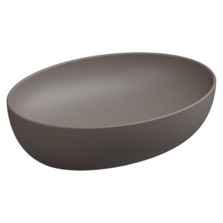 Раковина накладная 55x42 см GSG Ceramic Design Easy EALAVOV55029, Tortora Matt