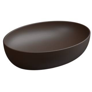 Раковина накладная 55x42 см GSG Ceramic Design Easy EALAVOV55035, Cacao Matt