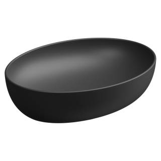 Раковина накладная 55x42 см GSG Ceramic Design Easy EALAVOV55003, черный матовый