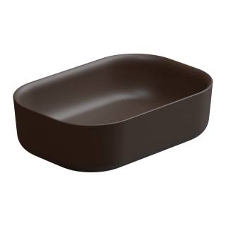 Раковина накладная 60x42 см GSG Ceramic Design Hit! HILAVRE60035, Cacao Matt