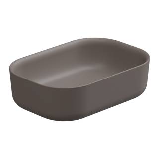 Раковина накладная 60x42 см GSG Ceramic Design Hit! HILAVRE60029, Tortora Matt