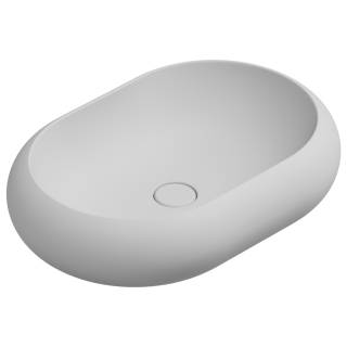 Раковина накладная 60x42 см GSG Ceramic Design Petra PELAV60001, белый матовый