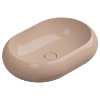 Раковина накладная 60x42 см GSG Ceramic Design Petra PELAV60039, Rosa Glossy