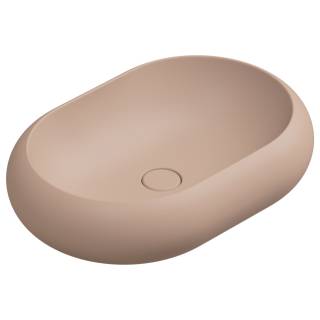 Раковина накладная 60x42 см GSG Ceramic Design Petra PELAV60032, Cipria Matt