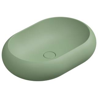 Раковина накладная 60x42 см GSG Ceramic Design Petra PELAV60031, Salvia Matt