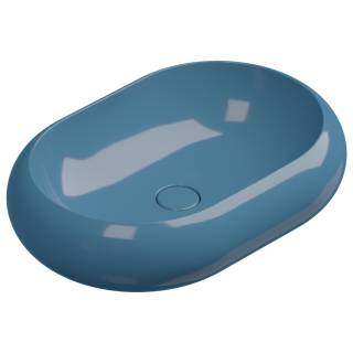 Раковина накладная 60x42 см GSG Ceramic Design Petra PELAV60040, Denim Glossy