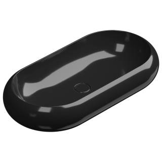 Раковина накладная 80x42 см GSG Ceramic Design Petra PELAV80002, черный глянцевый