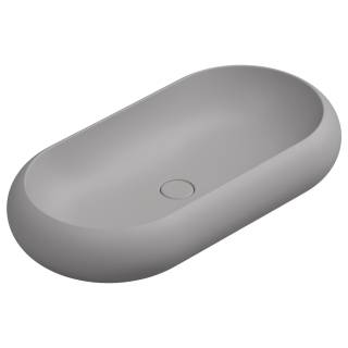 Раковина накладная 80x42 см GSG Ceramic Design Petra PELAV80038, Fumo Matt