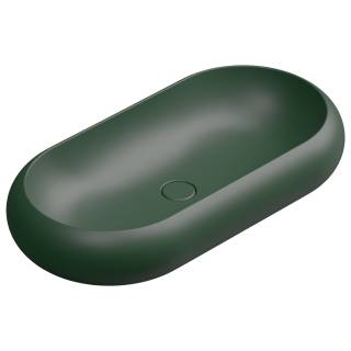 Раковина накладная 80x42 см GSG Ceramic Design Petra PELAV80036, Smeraldo Matt