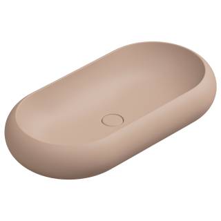 Раковина накладная 80x42 см GSG Ceramic Design Petra PELAV80032, Cipria Matt